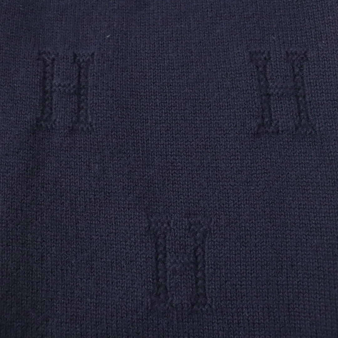 HERMES cardigan Main: 100% wool Navy Women 34 Used Authentic