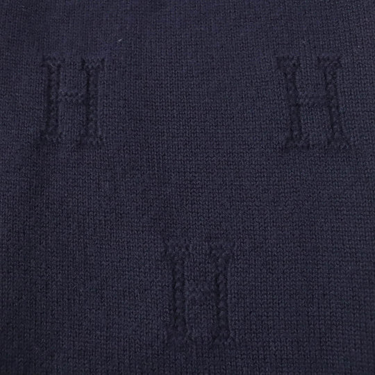 HERMES cardigan Main: 100% wool Navy Women 34 Used Authentic