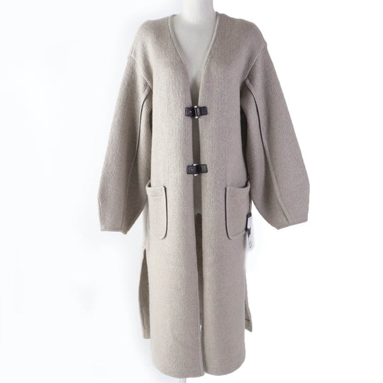 FOXEY cardigan 39196 Main: 38% wool, Main: 36% mohair, Main: 26% silk beige Women F Used Authentic