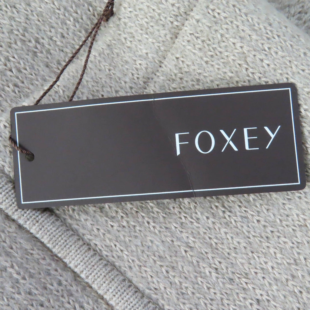 FOXEY cardigan 39196 Main: 38% wool, Main: 36% mohair, Main: 26% silk beige Women F Used Authentic