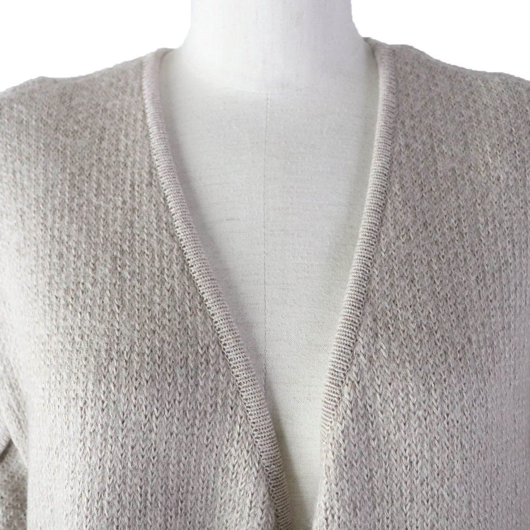 FOXEY cardigan 39196 Main: 38% wool, Main: 36% mohair, Main: 26% silk beige Women F Used Authentic