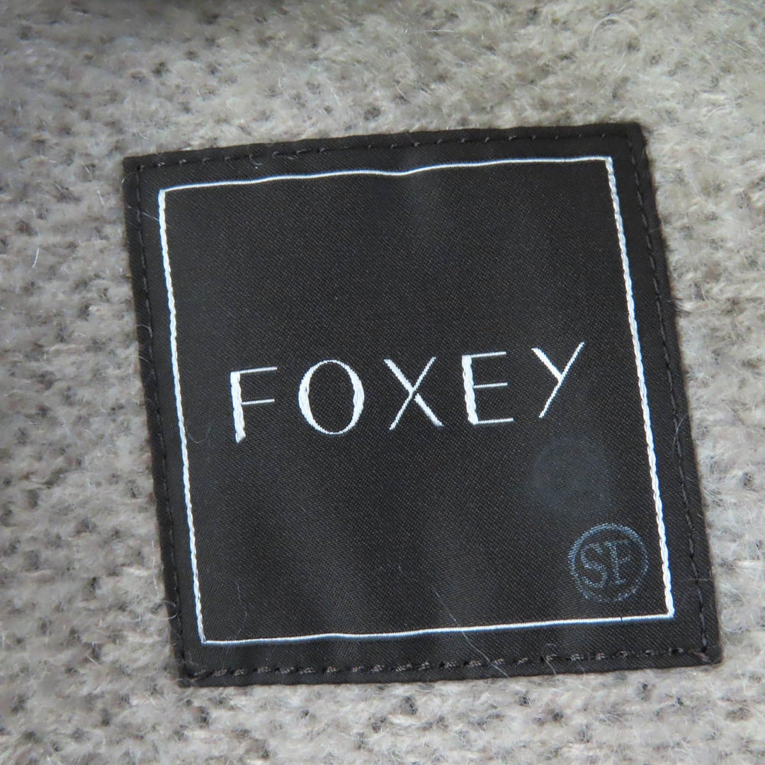 FOXEY cardigan 39196 Main: 38% wool, Main: 36% mohair, Main: 26% silk beige Women F Used Authentic