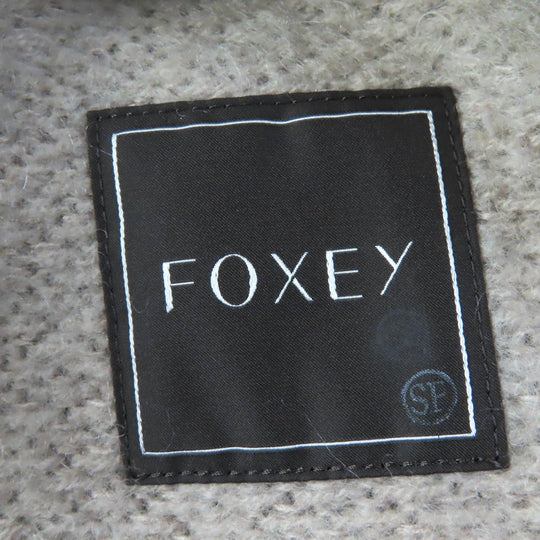 FOXEY cardigan 39196 Main: 38% wool, Main: 36% mohair, Main: 26% silk beige Women F Used Authentic