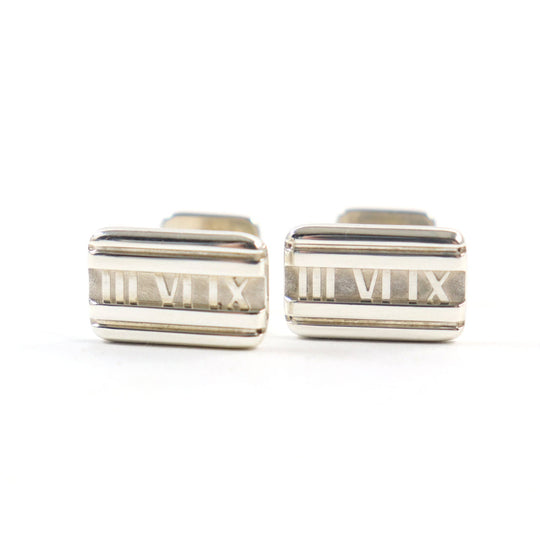 TIFFANY&Co. cuffs Main: SV925 Silver ATLAS mens Used Authentic