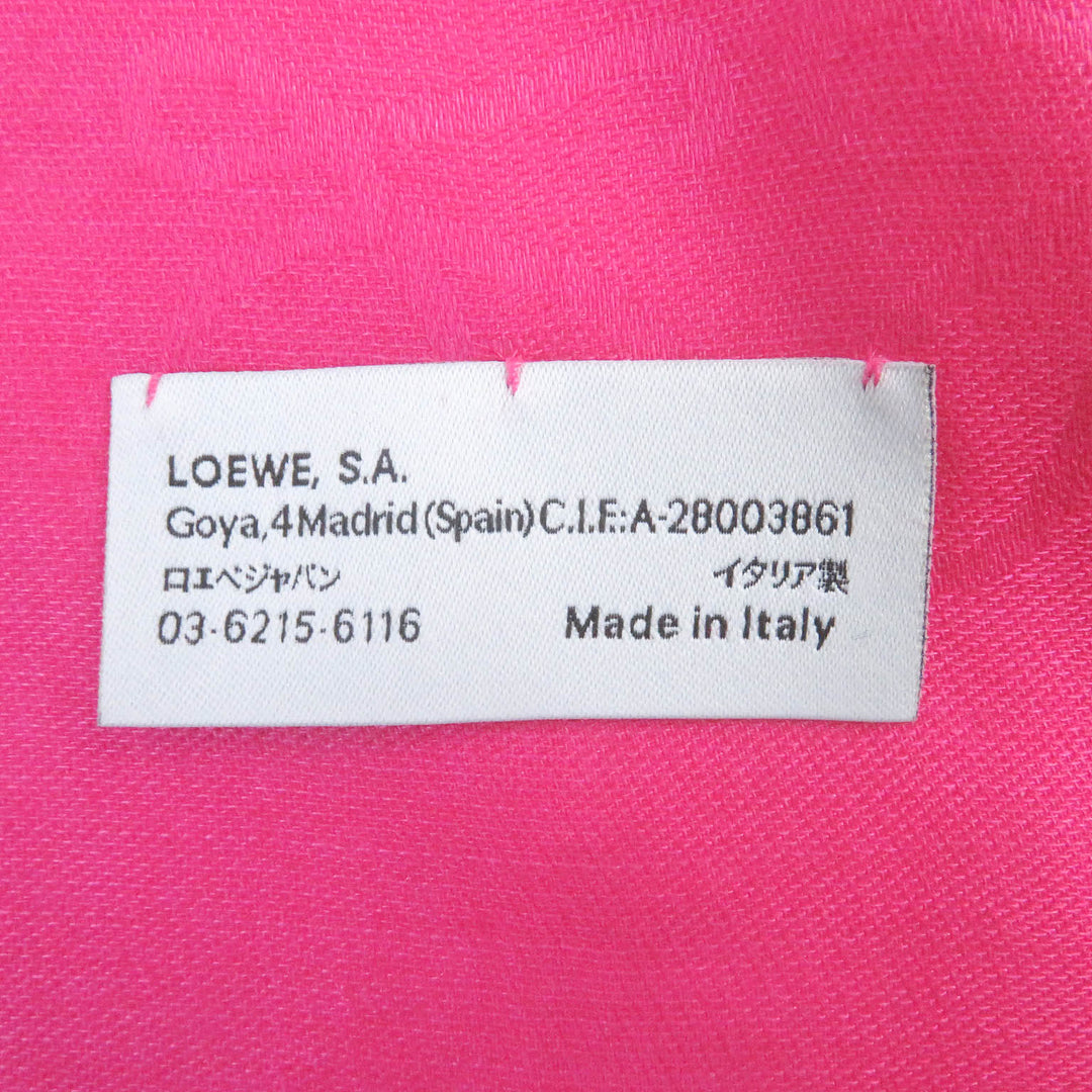 LOEWE Stall Main: 56% wool, Main: 34% silk, Main: 10% cashmere shocking pink Women Used Authentic