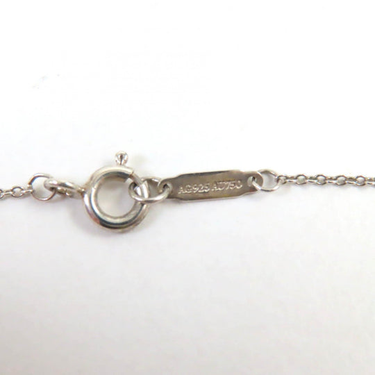 TIFFANY&Co. Necklace Main: AG925, Part: AU750 Silver Yellow Gold Pink Gold Women Used Authentic