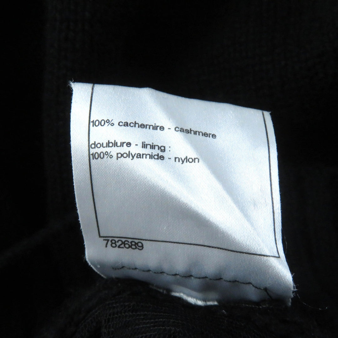 CHANEL skirt 08A P33485 Main: 100% cashmere black Women 36 Used Authentic