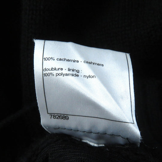 CHANEL skirt 08A P33485 Main: 100% cashmere black Women 36 Used Authentic