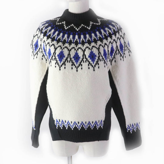 Alexander McQueen knit 710207 wool multicolor WOOL FAIR ISLE Knit Women XS Used Authentic