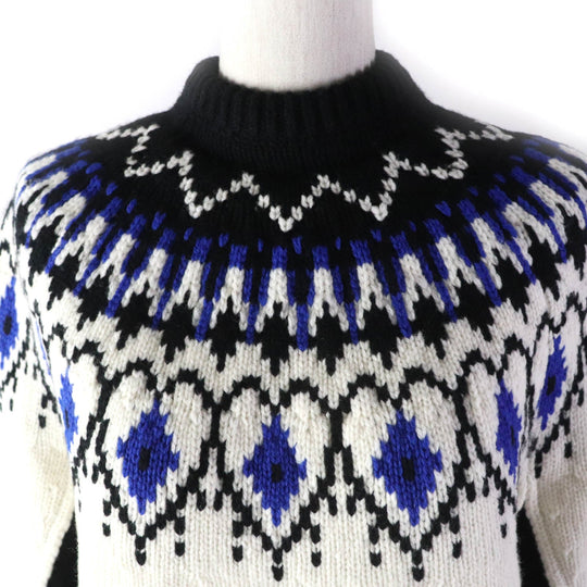 Alexander McQueen knit 710207 wool multicolor WOOL FAIR ISLE Knit Women XS Used Authentic
