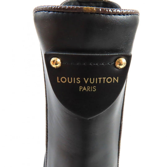 LOUIS VUITTON short boots 1AABB7 Main: Leather black Bobur Line Ankle Boots Women 38 Used Authentic