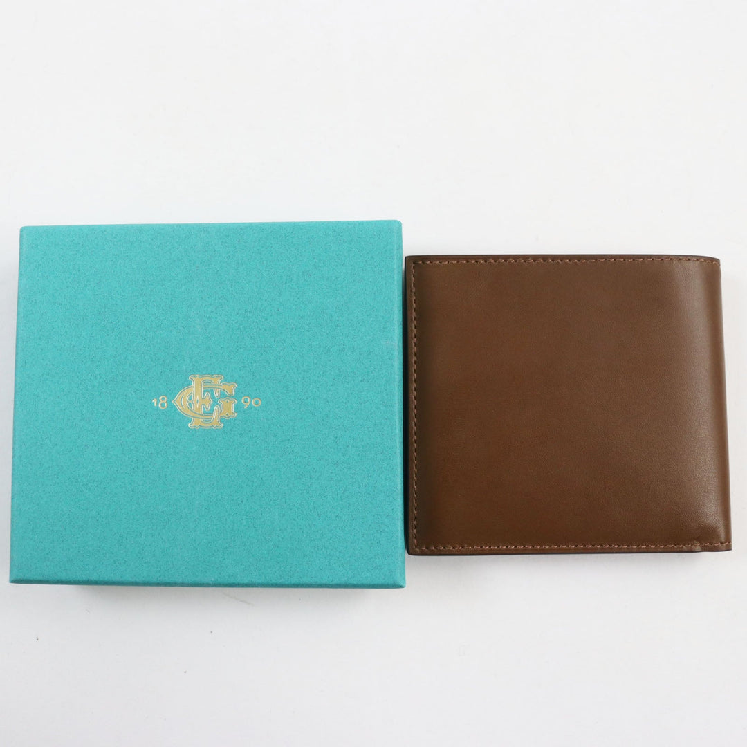 EDWARD GREEN Bifold Wallet Main: Leather Dark Brown, DARK OAK HIP WALLET mens Used Authentic