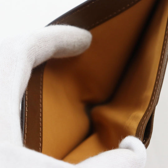 EDWARD GREEN Bifold Wallet Main: Leather Dark Brown, DARK OAK HIP WALLET mens Used Authentic