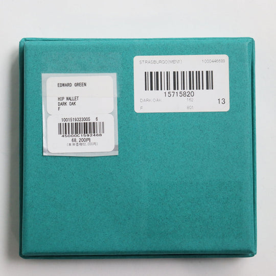 EDWARD GREEN Bifold Wallet Main: Leather Dark Brown, DARK OAK HIP WALLET mens Used Authentic