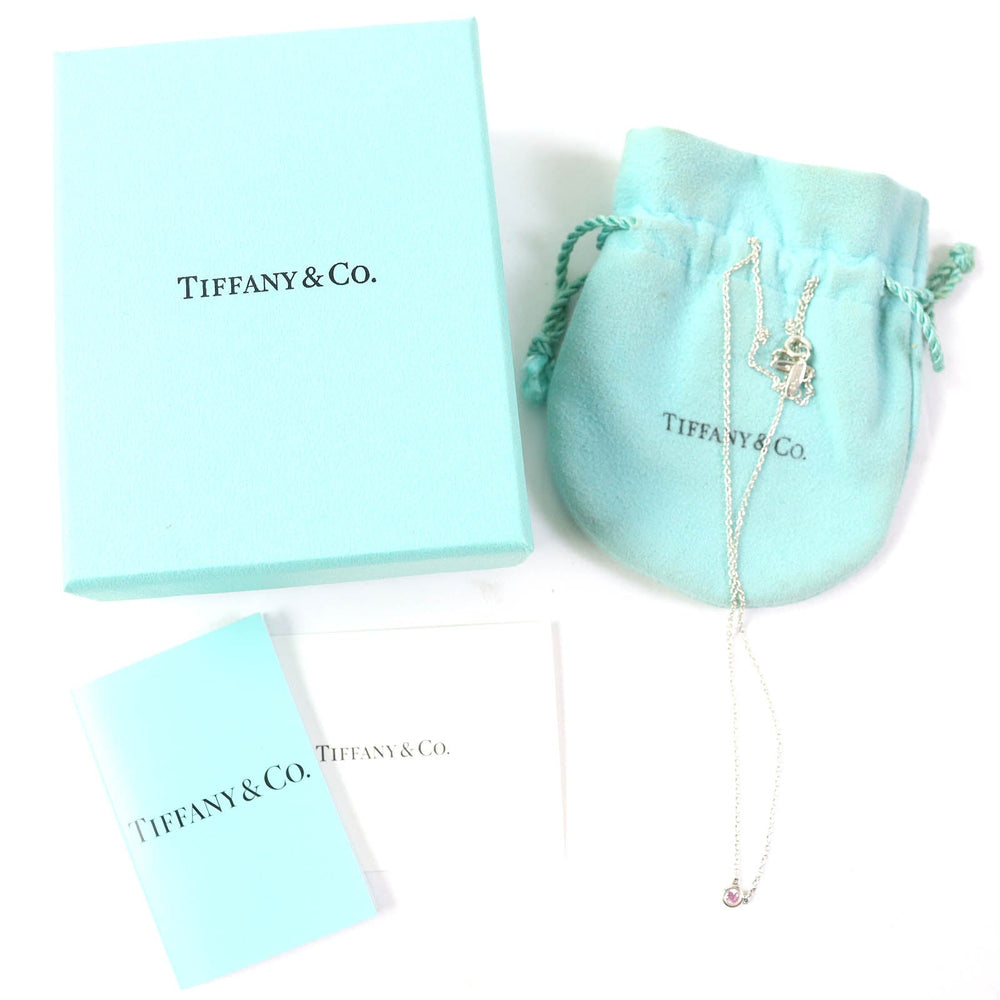 TIFFANY&Co. Necklace Main: SV925, Part: Pink sapphire Silver By the yard Women Used Authentic