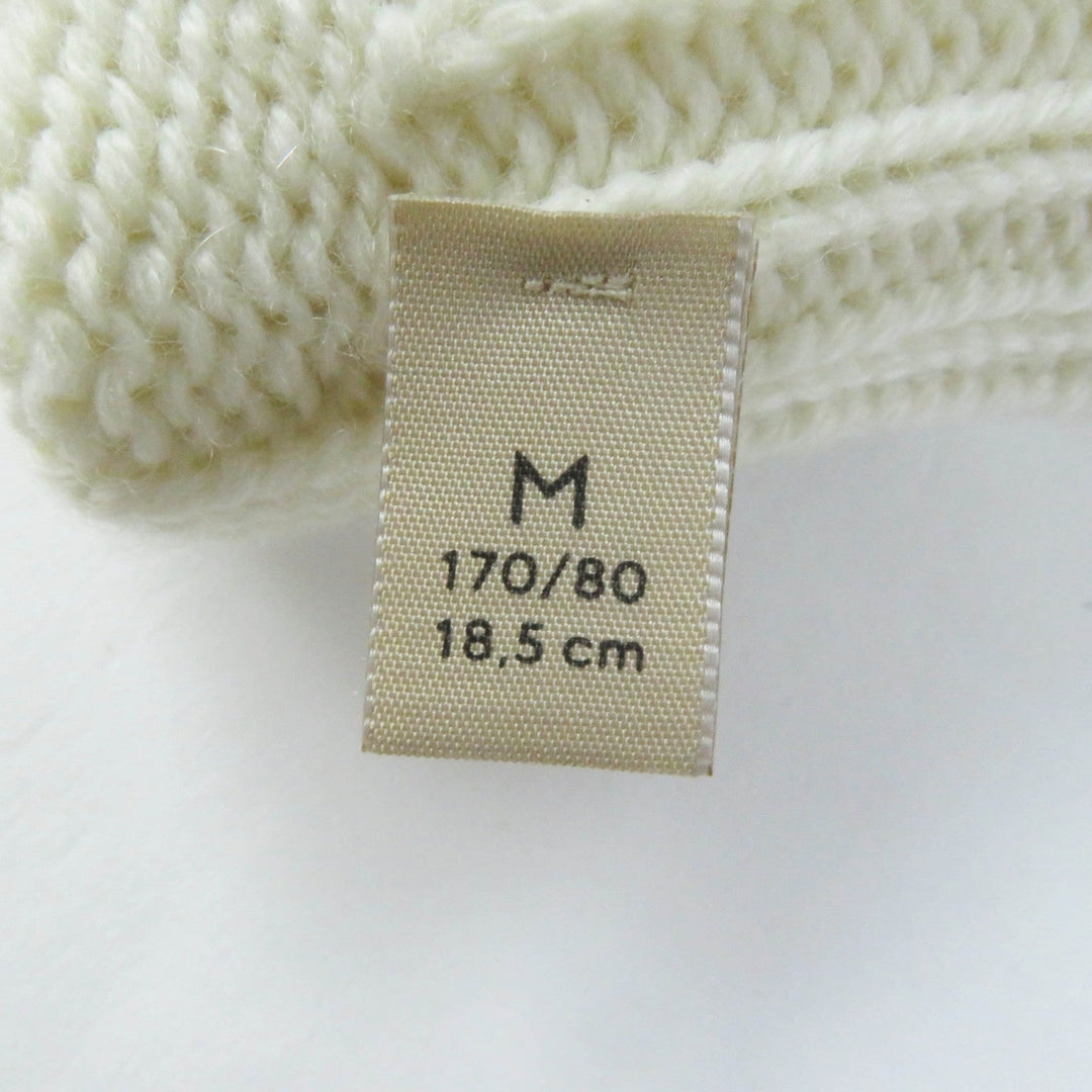 GUCCI gloves 788503 Main: 85% wool, Main: 15% cashmere, Part: leather Ivory Women M Used Authentic