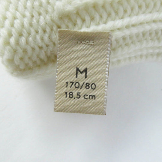 GUCCI gloves 788503 Main: 85% wool, Main: 15% cashmere, Part: leather Ivory Women M Used Authentic