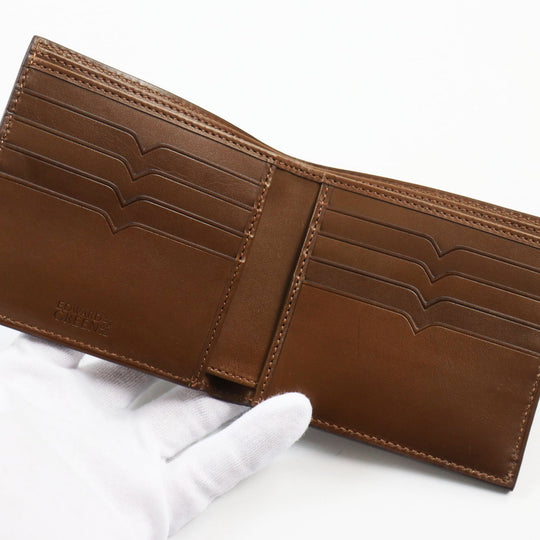 EDWARD GREEN Bifold Wallet Main: Leather Dark Brown, DARK OAK HIP WALLET mens Used Authentic