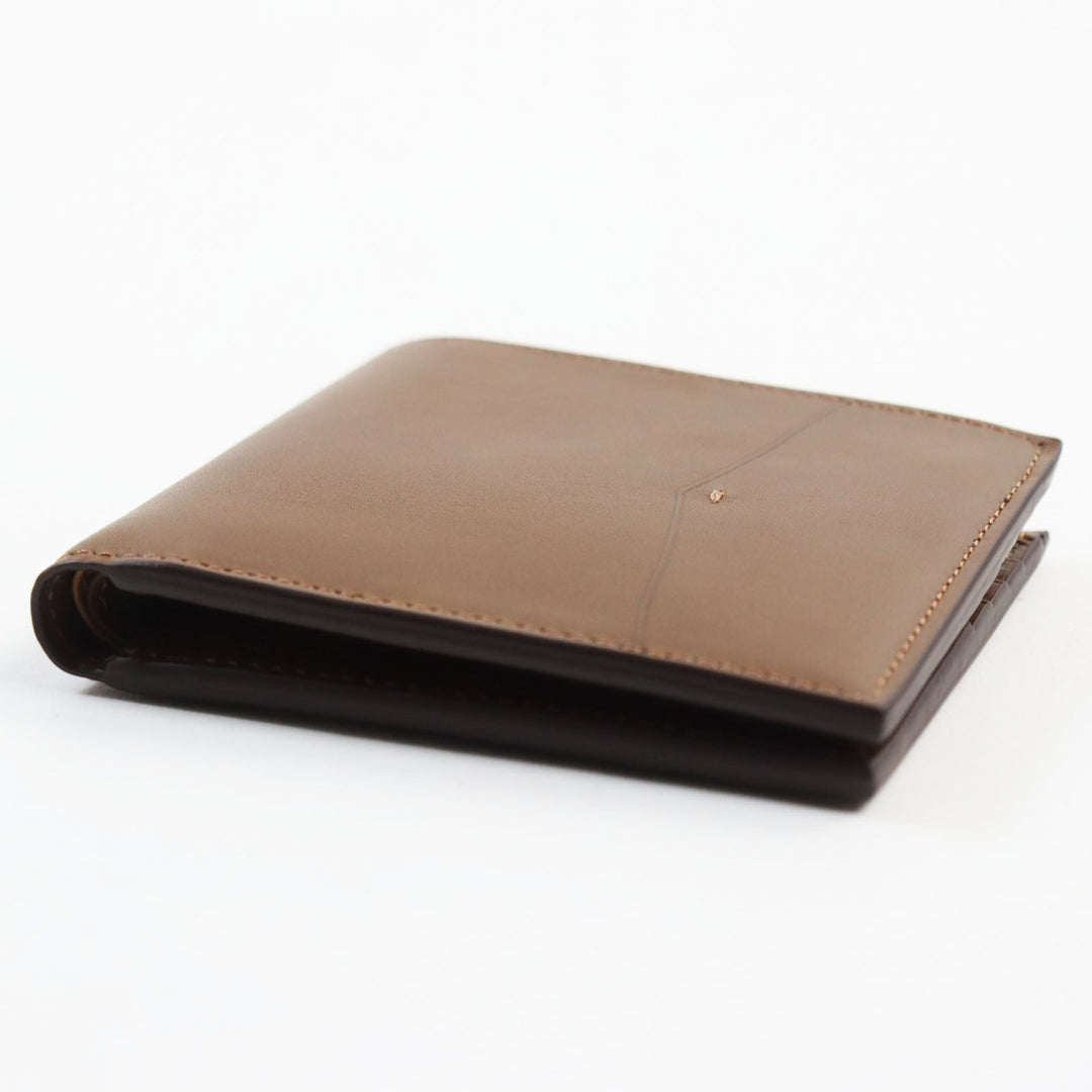 EDWARD GREEN Bifold Wallet Main: Leather Dark Brown, DARK OAK HIP WALLET mens Used Authentic
