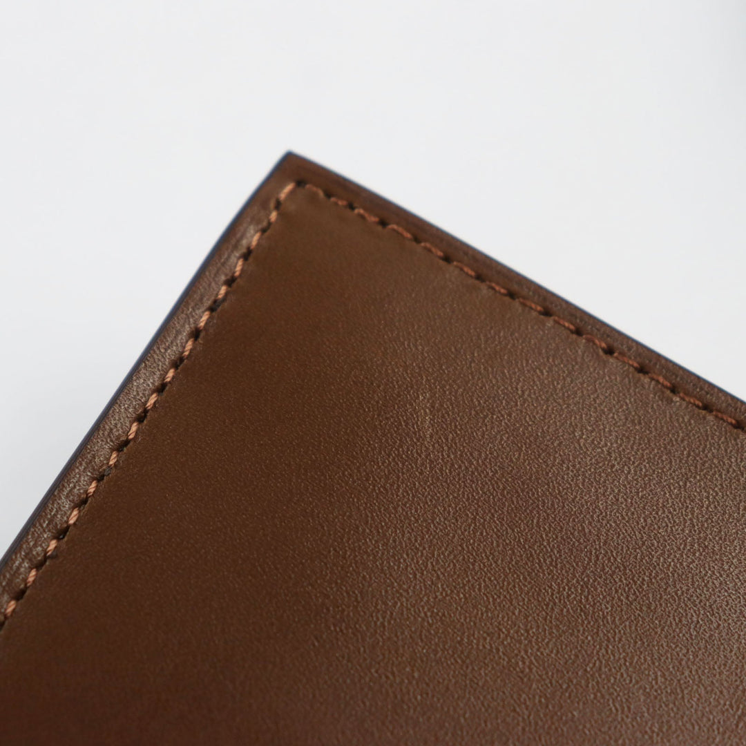 EDWARD GREEN Bifold Wallet Main: Leather Dark Brown, DARK OAK HIP WALLET mens Used Authentic