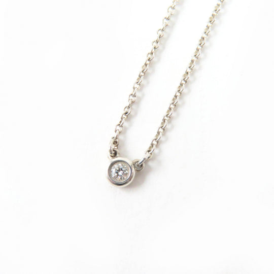 TIFFANY&Co. Necklace Main: AG925, Part: Diamond Silver By the yard El Saperetti Women Used Authentic
