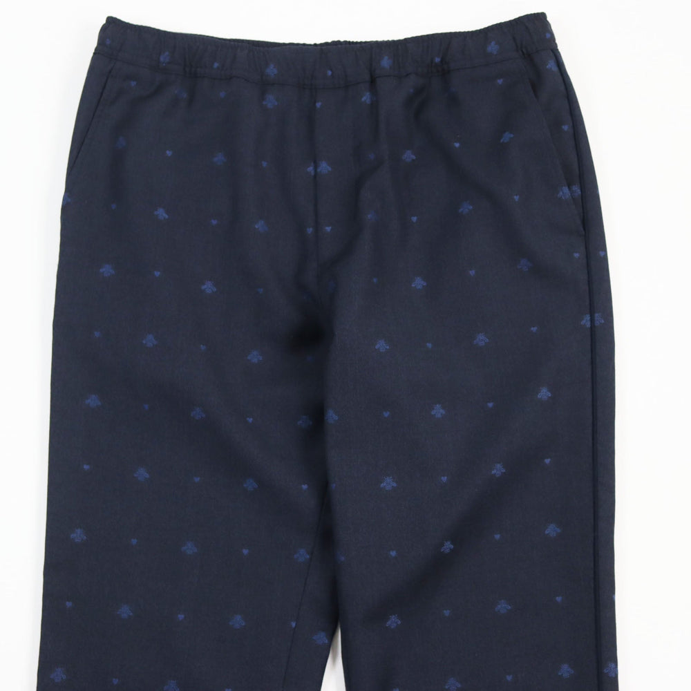 GUCCI Pants 552576 Main: 100% wool, Part: 100% cotton, Part: 100% polyester, Lining: 100% cotton Navy mens 48 Used Authentic