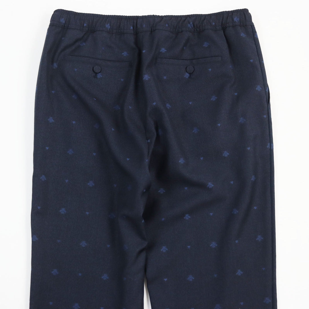 GUCCI Pants 552576 Main: 100% wool, Part: 100% cotton, Part: 100% polyester, Lining: 100% cotton Navy mens 48 Used Authentic