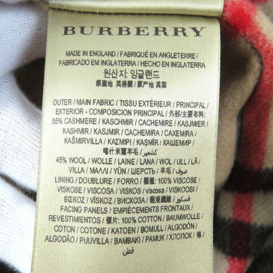 BURBERRY trench coat Outer: 100% cotton, Sleeve lining: 100% viscose (rayon), Liner: 55% cashmere, Liner: 45% wool black Women 36 Used Authentic