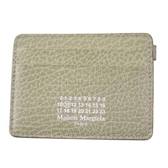 Maison Margiela Card Case S36UA0111 Main: Leather Gurege Women Used Authentic