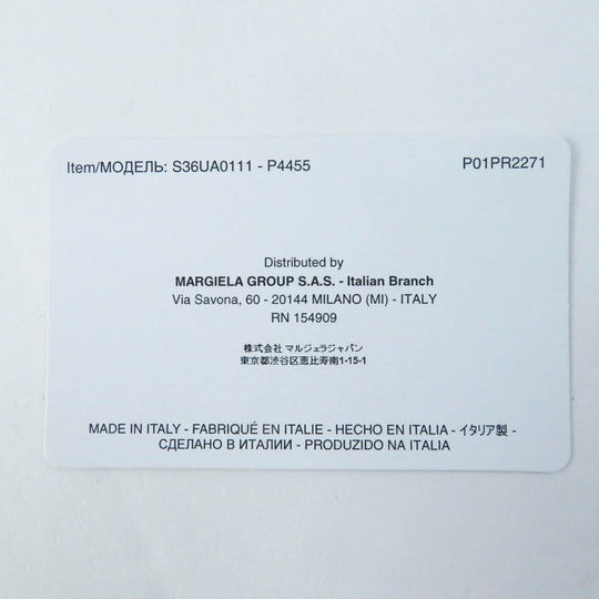 Maison Margiela Card Case S36UA0111 Main: Leather Gurege Women Used Authentic