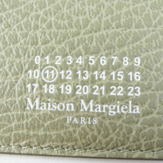 Maison Margiela Card Case S36UA0111 Main: Leather Gurege Women Used Authentic