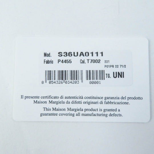 Maison Margiela Card Case S36UA0111 Main: Leather Gurege Women Used Authentic