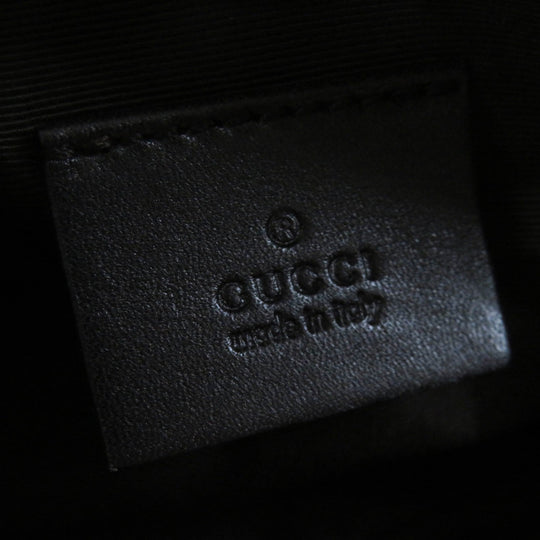 GUCCI Pouch 29596 Main: GG canvas Part: Leather Dark brown black Women Used Authentic