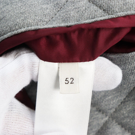 CELINE Blouson 2W15A227R Outer: 100% nylon, Lining: 100% cotton, Filling: 100% polyester, Part: 100% cotton Bordeaux Grey mens 52 Used Authentic