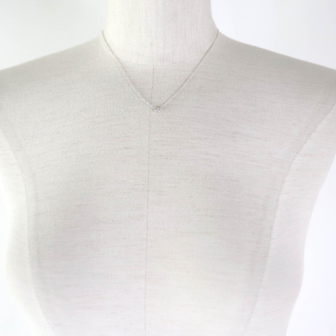 TIFFANY&Co. Necklace Main: AG925, Part: Diamond Silver By the yard El Saperetti Women Used Authentic