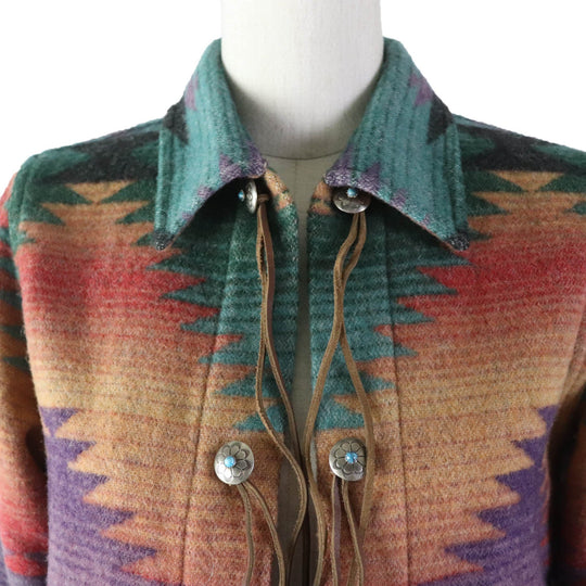 RALPH LAUREN Jacket Main: 93% wool, 7% nylon multicolor Women PS Used Authentic
