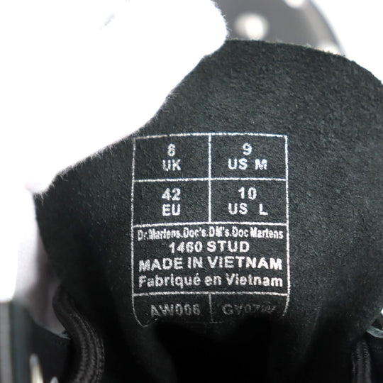 Dr.Martens boots 27040001 Main: Leather black 1460 STUD 1460 STUD mens 8 Used Authentic