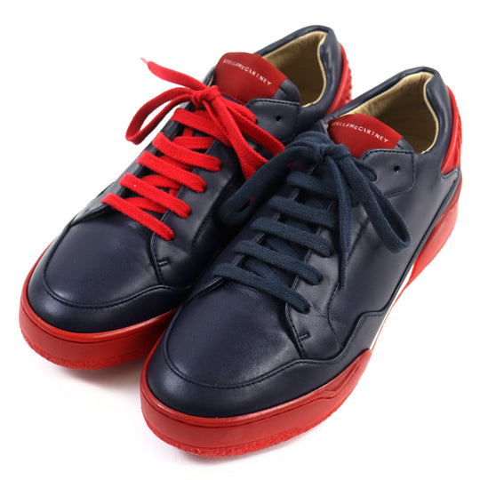 Stella McCartney sneakers 484271 Main: Leather Navy red mens 41 Used Authentic
