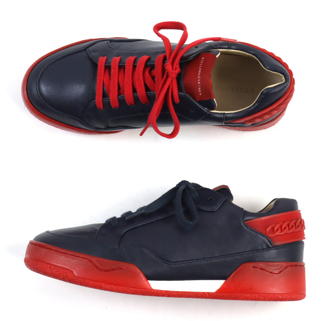 Stella McCartney sneakers 484271 Main: Leather Navy red mens 41 Used Authentic