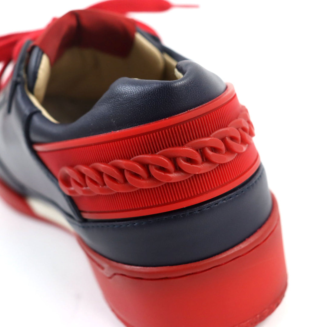 Stella McCartney sneakers 484271 Main: Leather Navy red mens 41 Used Authentic