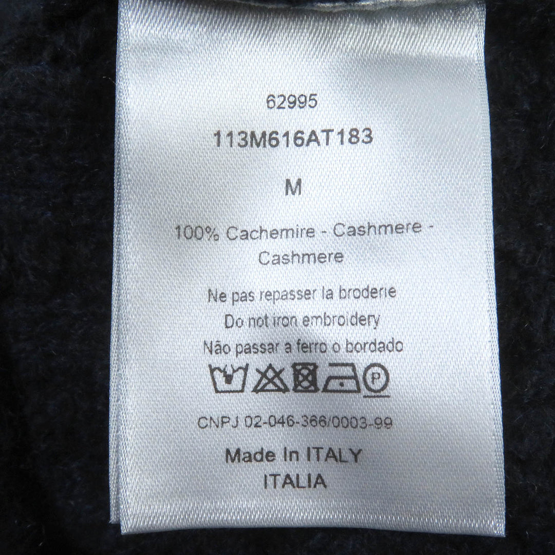 Dior HOMME sweater 113M616AT183 Main: 100% cashmere Navy mens M Used Authentic