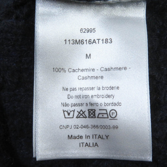Dior HOMME sweater 113M616AT183 Main: 100% cashmere Navy mens M Used Authentic