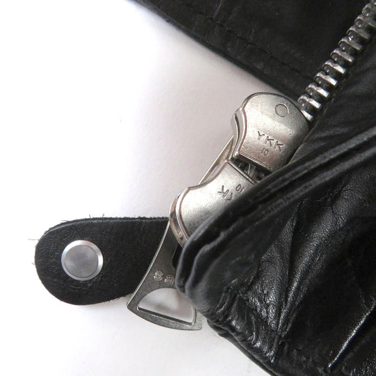Sacai Riders jacket 22-02876M Main: Leather, Filling/Lining 1: 100% Polyester, Lining 2: 100% Cotton black mens 3 Used Authentic