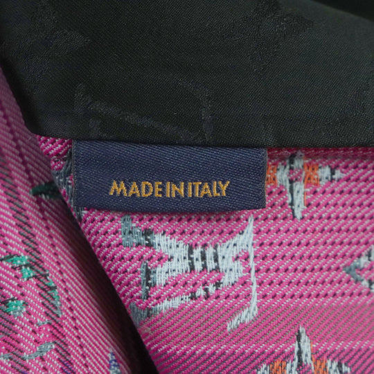 LOUIS VUITTON Chester coat Main: 65% wool, Main: 35% polyester, Lining: 30% cupra, Lining: 27% acetate, Lining: 24% rayon, : 19% cotton Pink multi mens 48 Used Authentic