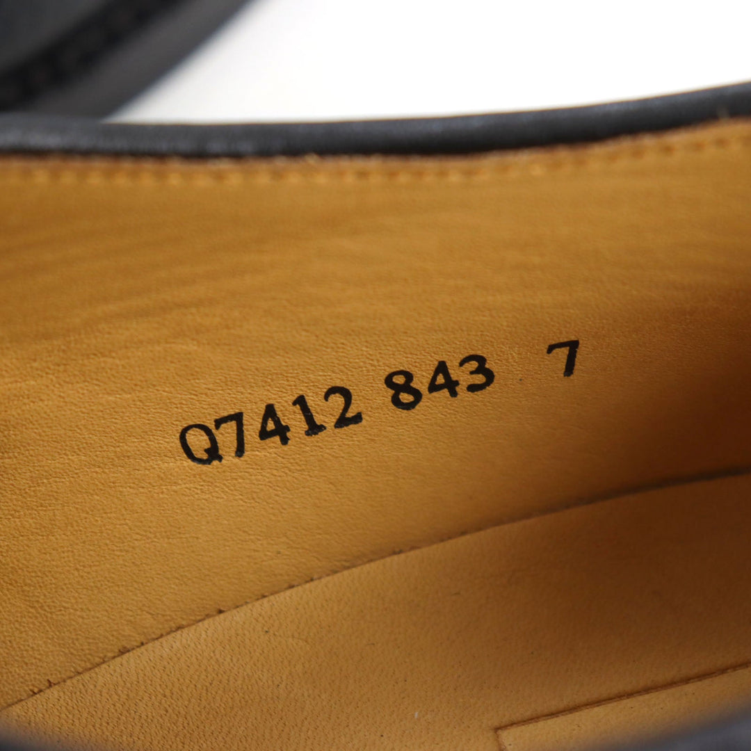 Sanyou Yamachou Leather shoes Q7412 843 Main: Leather black KENJIRO Kenjiro mens 7 Used Authentic