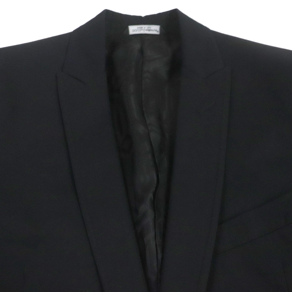 DOLCE&GABBANA tailored jacket Outer: 100% cotton, Lining: 100% viscose (rayon) black MARTINI mens 44 Used Authentic