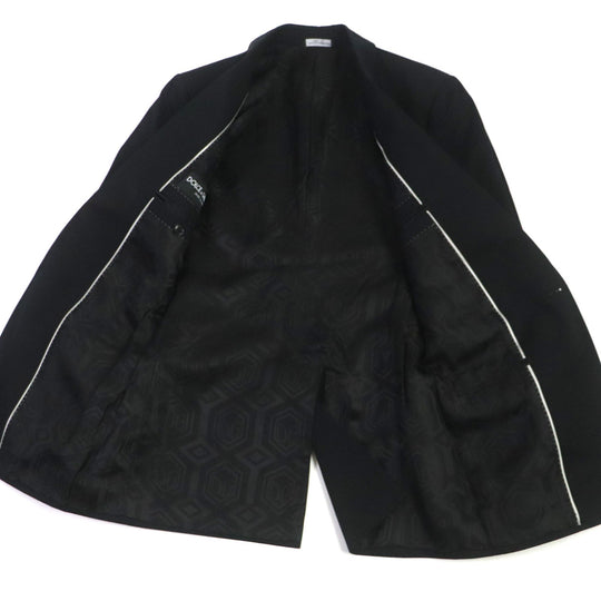 DOLCE&GABBANA tailored jacket Outer: 100% cotton, Lining: 100% viscose (rayon) black MARTINI mens 44 Used Authentic