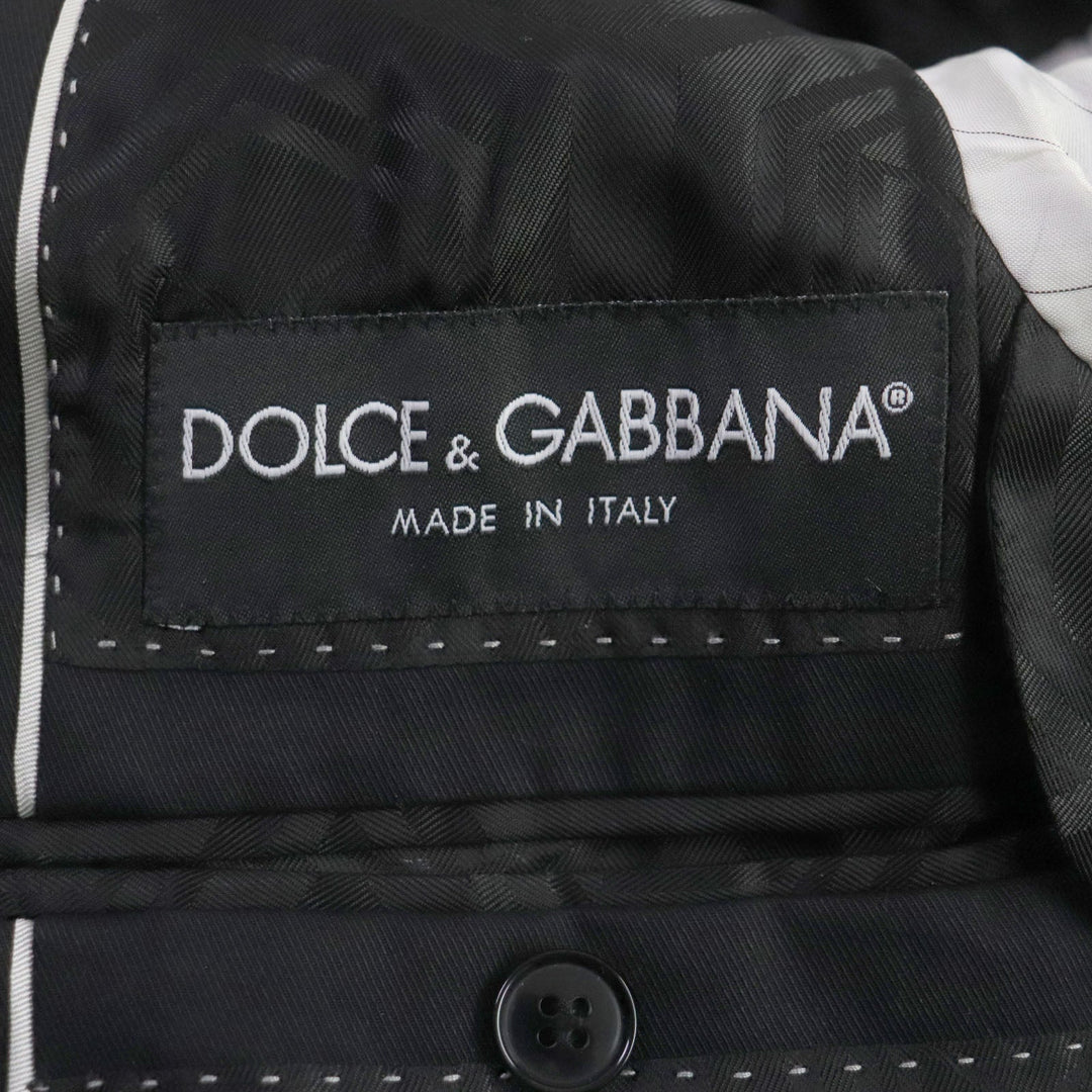 DOLCE&GABBANA tailored jacket Outer: 100% cotton, Lining: 100% viscose (rayon) black MARTINI mens 44 Used Authentic