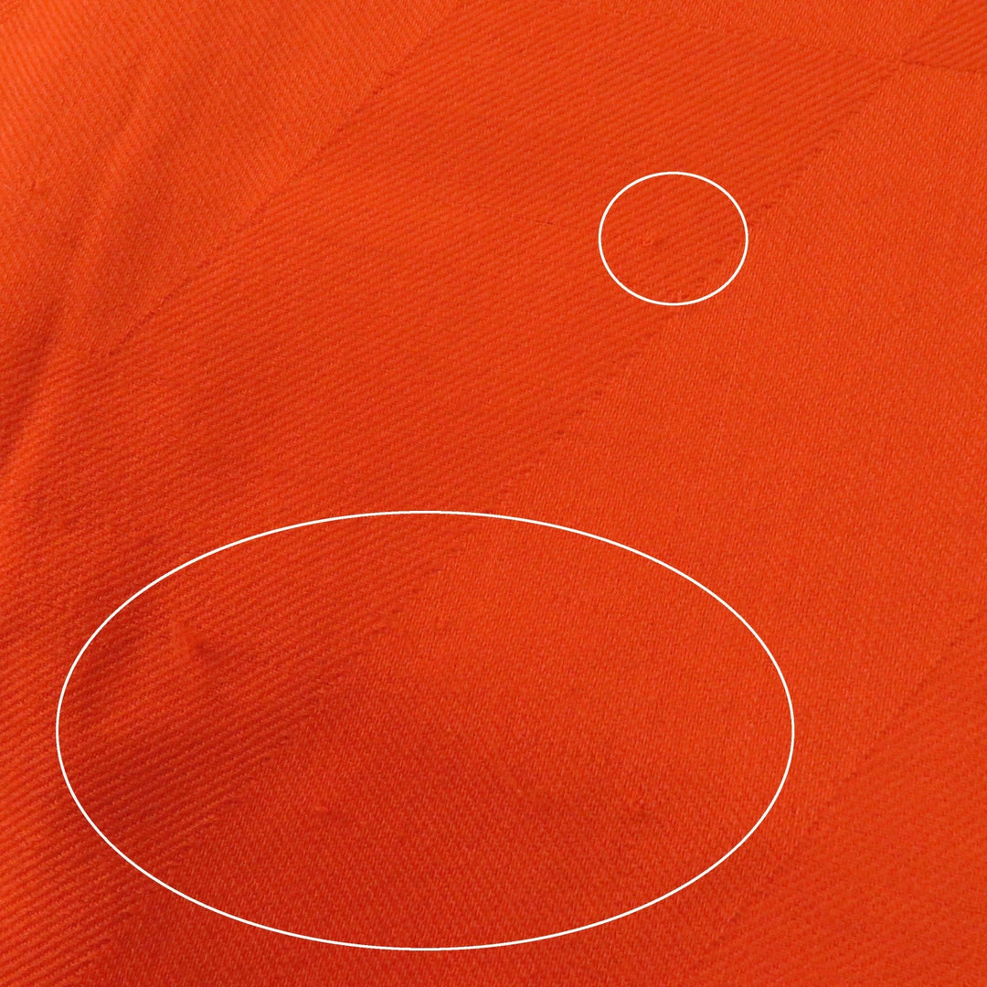 HERMES Stall Main: 85% cashmere, Main: 15% silk Orange Women Used Authentic
