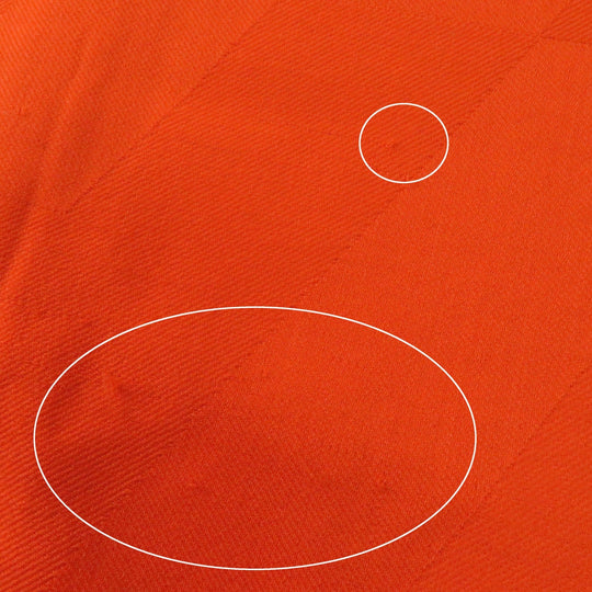 HERMES Stall Main: 85% cashmere, Main: 15% silk Orange Women Used Authentic